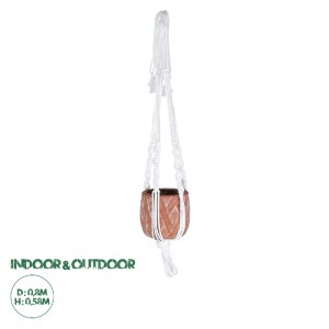 glo-20492-20492_0 GLOBOSTAR® ARTIFICIAL GARDEN PSERIMOS 20492 ΚΡΕΜΑΣΤΟ ΠΗΛΙΝΟ ΚΕΡΑΜΙΚΟ ΚΑΣΠΩ ΓΛΑΣΤΡΑ - FLOWE