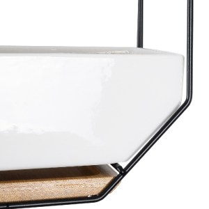 glo-20557-20557_7 GLOBOSTAR® ARTIFICIAL GARDEN BIANCO 20557 ΔΙΑΚΟΣΜΗΤΙΚΟ ΚΕΡΑΜΙΚΟ ΚΑΣΠΩ ΓΛΑΣΤΡΑ - FLOWER POT
