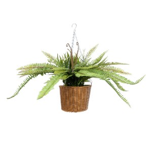 glo-20629-20629_3 GLOBOSTAR® ARTIFICIAL GARDEN FERN HANGING BOUQUET PLANT 20629 ΤΕΧΝΗΤΟ ΚΡΕΜΑΣΤΟ ΔΙΑΚΟΣΜΗΤΙΚ