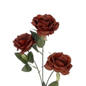 glo-21196-21196_3 GLOBOSTAR® ARTIFICIAL GARDEN RED CLIMBING ROSE BRANCH 21196 ΤΕΧΝΗΤΟ ΔΙΑΚΟΣΜΗΤΙΚΟ ΚΛΑΔΙ ΤΡΙ