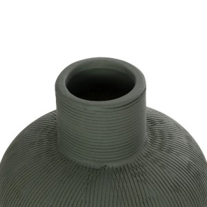 glo-21264-21264_4.webp GLOBOSTAR® ARTIFICIAL GARDEN MALACHITE 21264 ΔΙΑΚΟΣΜΗΤΙΚΟ ΚΕΡΑΜΙΚΟ ΒΑΖO ΓΚΡΙ Π13 X Μ13 X Υ