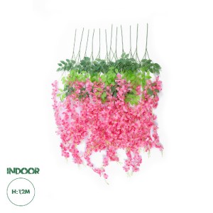 glo-21512-21512_0 GLOBOSTAR® ARTIFICIAL GARDEN HOT PINK WISTERIA FLOWER BRANCH 21512 ΣΕΤ 12 ΤΕΧΝΗΤΑ ΔΙΑΚΟΣΜΗ
