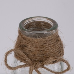 glo-35609-35609_3 GLOBOSTAR® LUCY 35609 ΔΙΑΚΟΣΜΗΤΙΚΟ ΒΑΖΟ ΓΥΑΛΙΝΟ ΔΙΑΦΑΝΟ ΜΕ ΣΧΟΙΝΙ Φ6 X Υ15.8CM