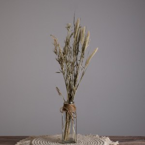 glo-35609-35609_4 GLOBOSTAR® LUCY 35609 ΔΙΑΚΟΣΜΗΤΙΚΟ ΒΑΖΟ ΓΥΑΛΙΝΟ ΔΙΑΦΑΝΟ ΜΕ ΣΧΟΙΝΙ Φ6 X Υ15.8CM