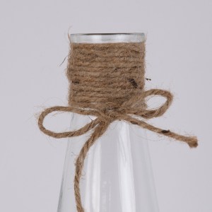 glo-35615-35615_2 GLOBOSTAR® LUCY 35615 ΔΙΑΚΟΣΜΗΤΙΚΟ ΒΑΖΟ ΓΥΑΛΙΝΟ ΔΙΑΦΑΝΟ ΜΕ ΣΧΟΙΝΙ Φ7.8 X Υ18.2CM