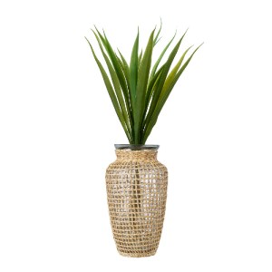 glo-35621-35621_4 GLOBOSTAR® MANDY 35621 ΔΙΑΚΟΣΜΗΤΙΚΟ ΒΑΖΟ ΓΥΑΛΙΝΟ ΔΙΑΦΑΝΟ ΜΕ ΜΠΑΜΠΟΥ Φ11.5 X Υ21CM