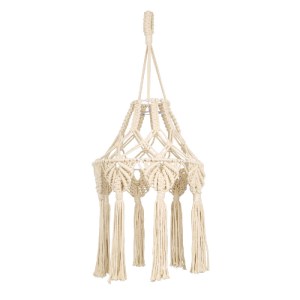 glo-36201-36201_0 GLOBOSTAR® 36201 MOROCCO BOHO ΚΑΠΕΛΟ ΦΩΤΙΣΤΙΚΟΥ- ΜΑΚΡΑΜΕ ΠΛΕΚΤΟ ΧΕΙΡΟΠΟΙΗΤΟ ΜΠΕΖ ΣΧΟΙΝΙ Μ3