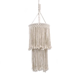 glo-36208-b192ff_36208_00 GLOBOSTAR® ZAMBIA 36208 BOHO ΚΡΕΜΑΣΤΟ ΦΩΤΙΣΤΙΚΟ ΜΑΚΡΑΜΕ ΜΟΝΟΦΩΤΟ 1 X E27 IP20 ΜΠΕΖ ΥΦΑΣΜΑ 