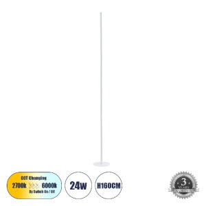 glo-60471-60471_0 GLOBOSTAR® DALUMA 60471 ΕΠΙΔΑΠΕΔΙΟ ΦΩΤΙΣΤΙΚΟ LED CCT 24W 2640LM 200° AC 220-240V - ΕΝΑΛΛΑΓ