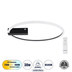 glo-60980-60980_00 GLOBOSTAR® CINDERELLA 60980 ΦΩΤΙΣΤΙΚΟ ΟΡΟΦΗΣ ΔΑΧΤΥΛΙΔΙ-ΚΥΚΛΟΣ LED CCT 30W 3360LM 360° AC 2