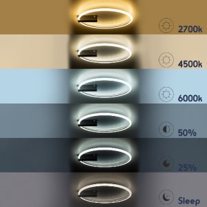 glo-60980-60980_13 GLOBOSTAR® CINDERELLA 60980 ΦΩΤΙΣΤΙΚΟ ΟΡΟΦΗΣ ΔΑΧΤΥΛΙΔΙ-ΚΥΚΛΟΣ LED CCT 30W 3360LM 360° AC 2