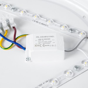 glo-61007-61007_8 GLOBOSTAR® CELANO 61007 LED ΠΛΑΦΟΝΙΕΡΑ ΟΡΟΦΗΣ ΣΤΡΟΓΓΥΛΗ Φ26 20W 1800LM 120° AC 220-240V ΑΔ