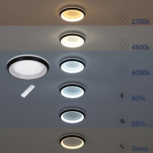 glo-61041-61041_11 GLOBOSTAR® MELINA 61041 ΠΛΑΦΟΝΙΕΡΑ ΟΡΟΦΗΣ ΚΥΚΛΟΣ LED CCT 55W 6376LM 120° AC 220-240V - ΕΝΑ