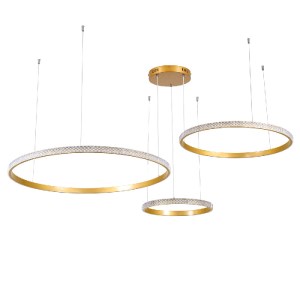 glo-61145-61145_2 GLOBOSTAR® DIAMOND TRIO 61145 ΜΟΝΤΕΡΝΟ ΚΡΕΜΑΣΤΟ ΦΩΤΙΣΤΙΚΟ ΟΡΟΦΗΣ LED 120W 14723LM 360° AC 