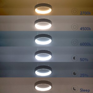 glo-61154-61154_10 GLOBOSTAR® NEMESIS 61154 ΚΡΕΜΑΣΤΟ ΦΩΤΙΣΤΙΚΟ ΔΑΧΤΥΛΙΔΙ-ΚΥΚΛΟΣ LED CCT 20W 2356LM 360° AC 22