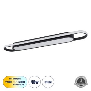 glo-61218-61218_0 GLOBOSTAR® IGOR 61218 ΦΩΤΙΣΤΙΚΟ ΟΡΟΦΗΣ LINEAR DESIGN LED CCT 48W 5760LM 210° AC 220-240V -