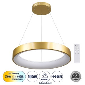 glo-61247-c673fe_61247_0 GLOBOSTAR® SALEM 61247 ΚΡΕΜΑΣΤΗ ΠΛΑΦΟΝΙΕΡΑ ΟΡΟΦΗΣ ΔΑΧΤΥΛΙΔΙ-ΚΥΚΛΟΣ LED CCT 105W 12075LM 12
