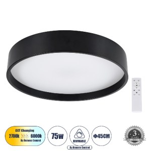 glo-61257-995174_61257_0 GLOBOSTAR® NARNIA 61257 ΜΟΝΤΕΡΝΟ ΦΩΤΙΣΤΙΚΟ ΟΡΟΦΗΣ LED 75W 8625LM 120° AC 220-240V IP20 ΡΥΘ
