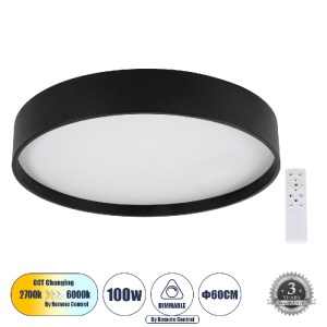glo-61259-2a0ba3_61259_0 GLOBOSTAR® NARNIA 61259 ΠΛΑΦΟΝΙΕΡΑ ΟΡΟΦΗΣ LED CCT 100W 11500LM 120° AC 220-240V - ΕΝΑΛΛΑΓΗ