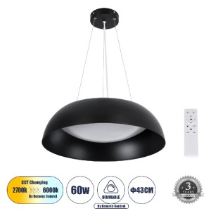 glo-61267-3d60a7_61267_0 GLOBOSTAR® ANATOLIA 61267 ΚΡΕΜΑΣΤΗ ΠΛΑΦΟΝΙΕΡΑ ΟΡΟΦΗΣ LED CCT 60W 6900LM 120° AC 220-240V -