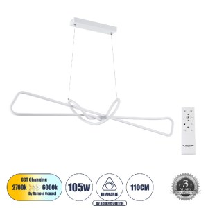 glo-61280-6bde8e_61280_0 GLOBOSTAR® DOLORES 61280 ΚΡΕΜΑΣΤΟ ΦΩΤΙΣΤΙΚΟ ΟΡΟΦΗΣ DESIGN LED CCT 105W 11760LM 300° AC 220