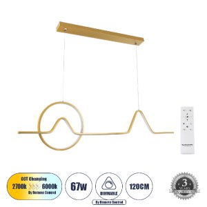 glo-61293-61293_0 GLOBOSTAR® WINDY 61293 ΚΡΕΜΑΣΤΟ ΦΩΤΙΣΤΙΚΟ ΟΡΟΦΗΣ DESIGN LED CCT 67W 7504LM 300° AC 220-240