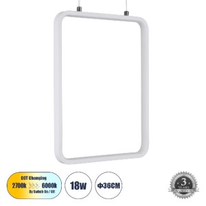 glo-61303-61303_0 GLOBOSTAR® NEROBA 61303 ΚΡΕΜΑΣΤΟ ΦΩΤΙΣΤΙΚΟ ΟΡΟΦΗΣ LINEAR DESIGN LED CCT 18W 1980LM 360° AC