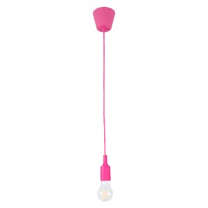 glo-61552-5376e8_91003_0 GLOBOSTAR® CABLITO 61552 ΜΟΝΤΕΡΝΟ ΚΡΕΜΑΣΤΟ ΦΩΤΙΣΤΙΚΟ ΟΡΟΦΗΣ ΜΟΝΟΦΩΤΟ 1 X E27 ΦΟΥΞΙΑ ΣΙΛΙΚΟ