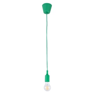 glo-61556-b9d023_91007_0 GLOBOSTAR® CABLITO 61556 ΜΟΝΤΕΡΝΟ ΚΡΕΜΑΣΤΟ ΦΩΤΙΣΤΙΚΟ ΟΡΟΦΗΣ ΜΟΝΟΦΩΤΟ 1 X E27 ΠΡΑΣΙΝΟ ΣΙΛΙΚ