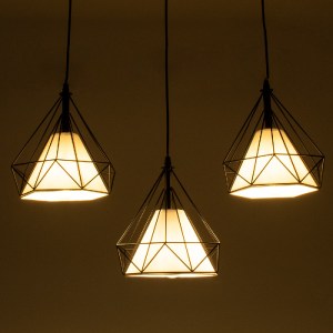 glo-61569-61569_2 GLOBOSTAR® EIFFEL 61569 VINTAGE ΚΡΕΜΑΣΤΟ ΦΩΤΙΣΤΙΚΟ ΡΑΓΑ ΤΡΙΦΩΤΟ 3 X E27 IP20 ΜΑΥΡΟ ΜΕΤΑΛΛΟ