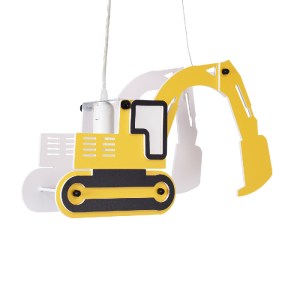 glo-61579-61579_0 GLOBOSTAR® EXCAVATOR 61579 ΠΑΙΔΙΚΟ ΚΡΕΜΑΣΤΟ ΦΩΤΙΣΤΙΚΟ ΦΙΓΟΥΡΑ ΜΟΝΟΦΩΤΟ 1 X E27 IP20 ΚΙΤΡΙΝ