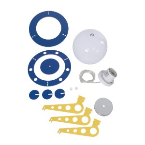 glo-61581-61581_10 GLOBOSTAR® UFO 61581 ΠΑΙΔΙΚΟ ΚΡΕΜΑΣΤΟ ΦΩΤΙΣΤΙΚΟ ΦΙΓΟΥΡΑ ΜΟΝΟΦΩΤΟ 1 X E27 IP20 ΚΙΤΡΙΝΟ, ΜΠΛ