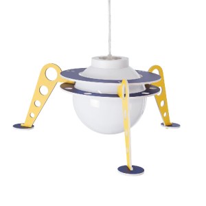 glo-61581-ecafa0_61581_0 GLOBOSTAR® UFO 61581 ΠΑΙΔΙΚΟ ΚΡΕΜΑΣΤΟ ΦΩΤΙΣΤΙΚΟ ΦΙΓΟΥΡΑ ΜΟΝΟΦΩΤΟ 1 X E27 IP20 ΚΙΤΡΙΝΟ, ΜΠΛ