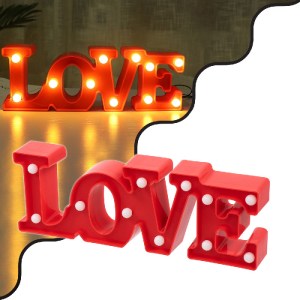 glo-76548-5fc487_76548_0 GLOBOSTAR® 76548 ΚΟΚΚΙΝΟ ΜΟΝΤΕΡΝΟ ΕΠΙΤΡΑΠΕΖΙΟ ΔΙΑΚΟΣΜΗΤΙΚΟ ΦΩΤΙΣΤΙΚΟ LED ΣΗΜΑΝΣΗΣ LOVE 2W 