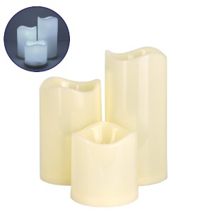 glo-79551-6c149d_79551_0 GLOBOSTAR® 79551 ΣΕΤ 3 ΔΙΑΚΟΣΜΗΤΙΚΩΝ REALISTIC ΚΕΡΙΩΝ ΜΕ LED - ΜΠΑΤΑΡΙΑΣ & ΑΣΥΡΜΑΤΟ ΧΕΙΡΙΣ