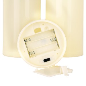 glo-79553-79553_3 GLOBOSTAR® 79553 ΣΕΤ 3 ΔΙΑΚΟΣΜΗΤΙΚΩΝ REALISTIC ΚΕΡΙΩΝ ΜΕ LED - ΜΠΑΤΑΡΙΑΣ & ΑΣΥΡΜΑΤΟ ΧΕΙΡΙΣ
