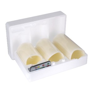 glo-79556-79556_3 GLOBOSTAR® 79556 ΣΕΤ 3 ΔΙΑΚΟΣΜΗΤΙΚΩΝ REALISTIC ΚΕΡΙΩΝ ΠΑΡΑΦΙΝΗΣ ΜΕ LED ΕΦΕ ΚΙΝΟΥΜΕΝΗΣ ΦΛΟΓ