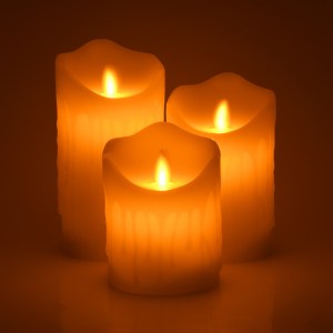 glo-79561-79561_4 GLOBOSTAR® 79561 ΣΕΤ 3 ΔΙΑΚΟΣΜΗΤΙΚΩΝ REALISTIC ΚΕΡΙΩΝ ΠΑΡΑΦΙΝΗΣ ΜΕ LED ΕΦΕ ΚΙΝΟΥΜΕΝΗΣ ΦΛΟΓ