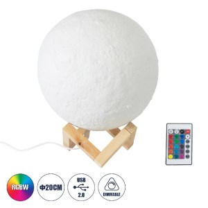 glo-79607-S-79607_s_0.webp GLOBOSTAR® MOON 79607-S ΕΠΙΤΡΑΠΕΖΙΟ ΦΩΤΙΣΤΙΚΟ LED 3W 150LM 360° DC 5V IP20 RGB DIMMABLE ΛΕ