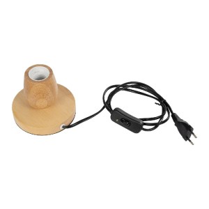 glo-99402-99402_6 GLOBOSTAR® ROUND 99402 ΜΟΝΤΕΡΝΟ ΕΠΙΤΡΑΠΕΖΙΟ ΦΩΤΙΣΤΙΚΟ ΠΟΡΤΑΤΙΦ ΜΕ ΝΤΟΥΙ 1 X E27 AC 220-240V IP20 - ΜΠΕΖ - M12 X Π12 X Υ10CM