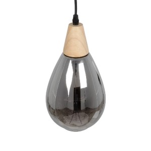glo-999-0184-999_0184_6 GLOBOSTAR® NOAH 999-0184 ΜΟΝΤΕΡΝΟ ΚΡΕΜΑΣΤΟ ΦΩΤΙΣΤΙΚΟ ΟΡΟΦΗΣ ΜΕ ΝΤΟΥΙ 1 X E27 AC 220-240V IP20 - ΓΚΡΙ & ΜΠΕΖ - Μ16 X Π16 X Υ30CM