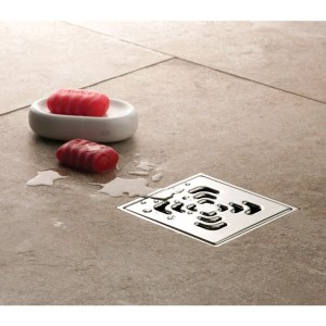 karag - 13000199 ΑΝΟΞΕΙΔΩΤΟ ΣΙΦΟΝΙ ΔΑΠΕΔΟΥ CONFLUO SQUARE 1 PESTAN 15X15CM