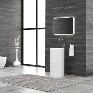 karag - 45D-PMW ΝΙΠΤΗΡΑΣ ΕΠΙΔΑΠΕΔΙΟΣ MILOS 45D WHITE MATT KARAG Ø44X91CM