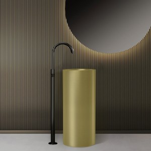 karag - 4609F-LG-BCK ΝΙΠΤΗΡΑΣ ΕΠΙΔΑΠΕΔΙΟΣ ΜΕ ΑΝΟΙΓΜΑ ΣΤΟ ΠΛΑΙ 4609F ΧΡΥΣΟΣ KARAG Ø37,5X85CM