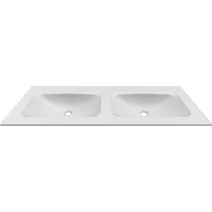 karag - BDVIV122WH46 ΝΙΠΤΗΡΑΣ ΕΠΙΠΛΟΥ ΔΙΠΛΟΣ ANIM 120 WHITE BDVIV122WH46 KARAG 120,5X46,5X12CM
