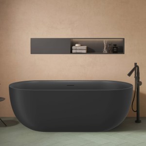 karag - C922-1700B ΜΠΑΝΙΕΡΑ ΕΛΕΥΘΕΡΗΣ ΤΟΠΟΘΕΤΗΣΗΣ DANAE C922 ΜΑΥΡΗ ΜΑΤ KARAG 170X80X59CM