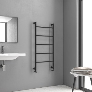 karag - DESIGN6-1200-B ΘΕΡΜΑΝΤΙΚΟ ΣΩΜΑ ΜΠΑΝΙΟΥ BLACK MATT DESIGN 6 1200 KARAG 9,3X56X120CM