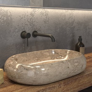 karag-DONAT-CR ΝΙΠΤΗΡΑΣ ΕΠΙΚΑΘΗΜΕΝΟΣ ΠΕΤΡΙΝΟΣ DONAT CREAM KARAG 60X40X12CM