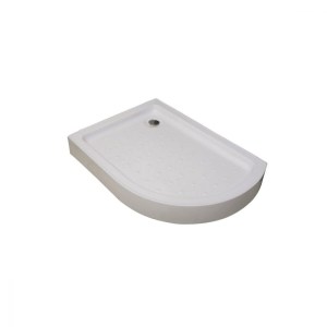 karag - FLO90L ΝΤΟΥΖΙΕΡΑ ΑΣΥΜΜΕΤΡΗ ΗΜΙΚΥΚΛΙΚΗ ΑΚΡΥΛΙΚΗ ΑΡΙΣΤΕΡΗ FLORA 650 KARAG 90X120X5,5CM