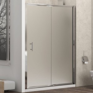 karag - FLOS500100 ΚΑΜΠΙΝΑ ΑΠΟ ΤΟΙΧΟ ΣΕ ΤΟΙΧΟ ΜΕ ΣΑΤΙΝΕ ΚΡΥΣΤΑΛΛΟ FLORA 500 CROMO KARAG 100X190CM